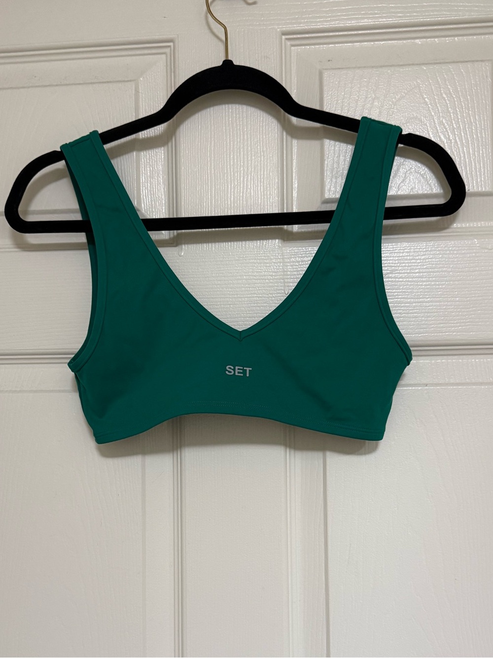 Set Active - Green Sporty Dip Bra - Size Medium